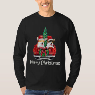Camiseta Navidades De Camiones Rojos Perros Pajama Para Pro