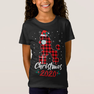 Camiseta Navidades de canapé 2020 Perro de caniche de la ca