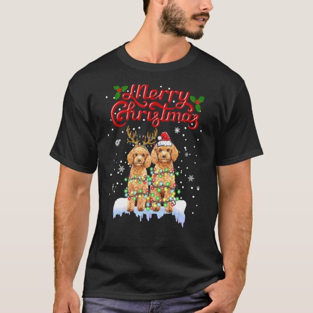 Camiseta Navidades de canapé alumbran a la familia Xmas Per (Anverso)