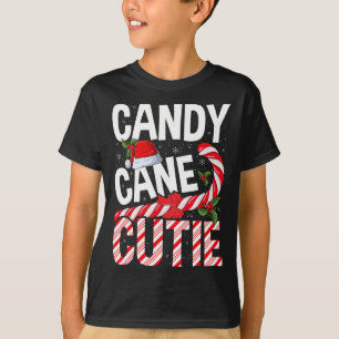 Camiseta Navidades de Candy Cane Cutie Noches Mujeres Chica