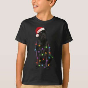 Camiseta Navidades de Cane Corso alumbran a amante del perr