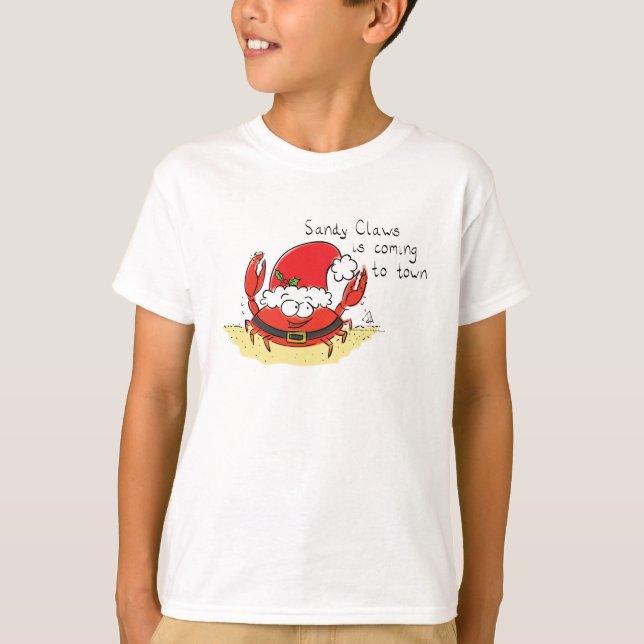 Camiseta Navidades de cangrejo callejero graciosos vacacion (Anverso)
