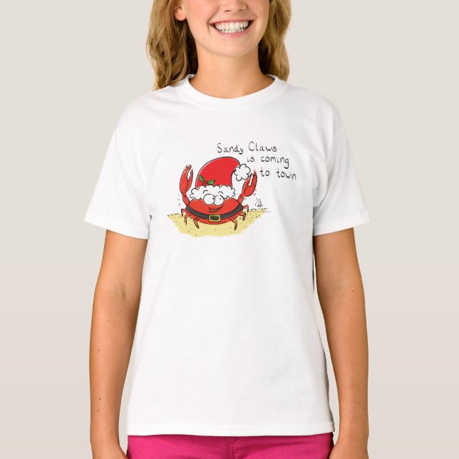 Camiseta Navidades de cangrejo callejero graciosos vacacion (Anverso)