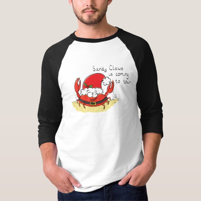 Camiseta Navidades de cangrejo callejero graciosos vacacion (Anverso)