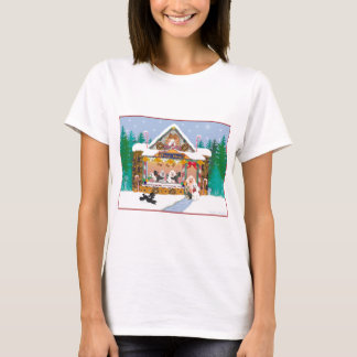 Camiseta Navidades de cangrejo en vacaciones