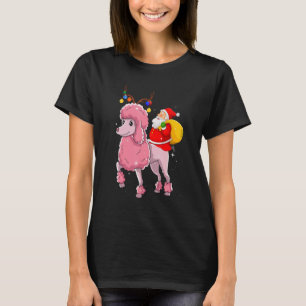 Camiseta Navidades de caniche de perro de perro de carabina