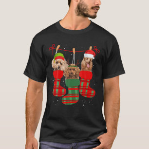 Camiseta Navidades de caniche de perro se burlan de gracios