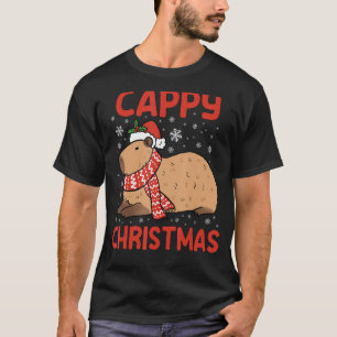 Camiseta Navidades de Capibara Co. Cute Capybara Cappy Chri