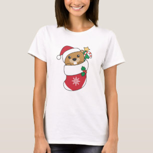 Camiseta Navidades de castores Nieve castor de animales de 