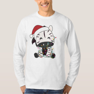 Camiseta Navidades de cebra Zebras Animales de Invierno