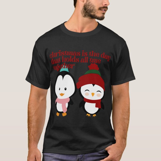 CAMISETA NAVIDADES DE CELEBRACIÓN DE LA FAMILIA PEACE LOVE  (Anverso)