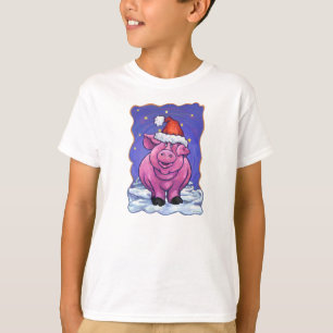 Camiseta Navidades de cerdo