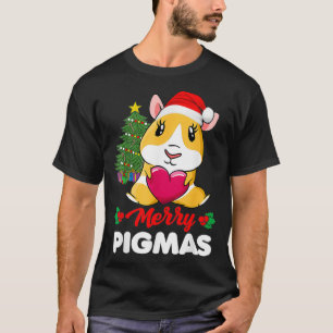 Camiseta Navidades de Cerdo de Guinea divertidos con pigmas