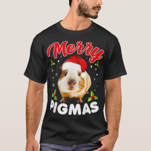 Camiseta Navidades de Cerdo de Guinea divertidos con pigmas