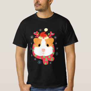Camiseta Navidades de cerdo de Guinea reno