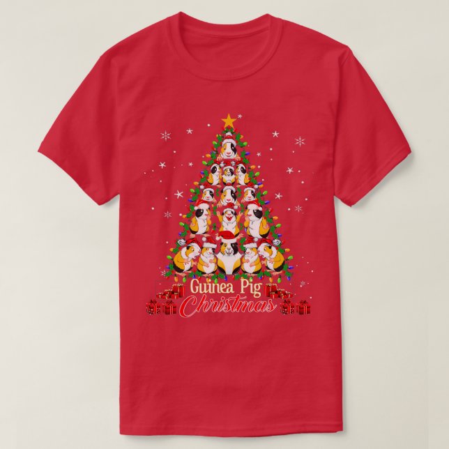 Camiseta Navidades de cerdo guineanos Navidades de cerdo (Diseño del anverso)