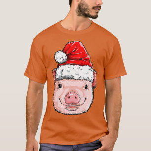 Camiseta Navidades de cerdo niños Chicas de niños divertido