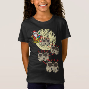 Camiseta Navidades de cerdo Pug Santa Mascotas de animales