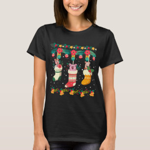Camiseta Navidades de cerdos cotizan X-mas iluminan Pajama