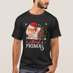 Camiseta Navidades de cereza de pigmas encienden divertido 