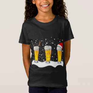 Camiseta Navidades de cerveza Mug Santa Reindeer Xmas Luces