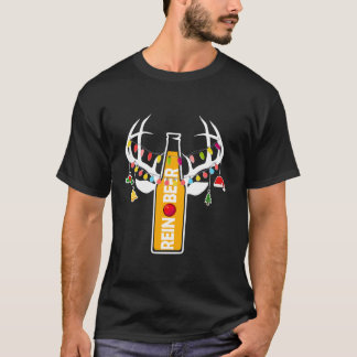 Camiseta Navidades de cerveza Reinbeer iluminan cerveza div