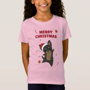 Camiseta Navidades de Chiwawa Perro Animales de Invierno Pe