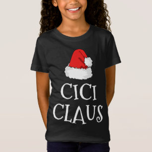 Camiseta Navidades de Cici Claus Gorra Grupo familiar coinc