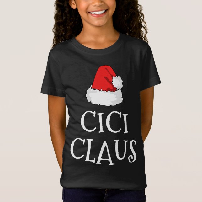Camiseta Navidades de Cici Claus Gorra Grupo familiar coinc (Anverso)