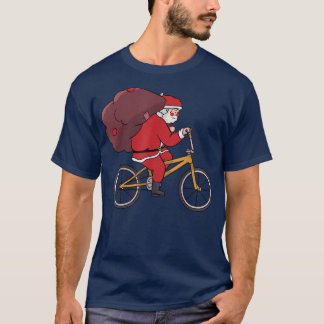 Camiseta Navidades de ciclismo de Santa Riding Funny XMas P