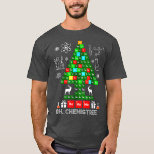 Camiseta Navidades de ciencia, oh química de árbol químico
