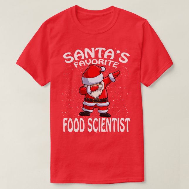 Camiseta Navidades de científicos de comida favoritos de Pa (Diseño del anverso)
