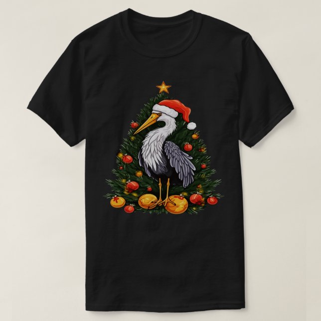 Camiseta Navidades de cigüeñas (Diseño del anverso)