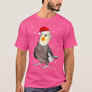 Camiseta Navidades de Cockatiel Santa Cockatoo Parrot Bird