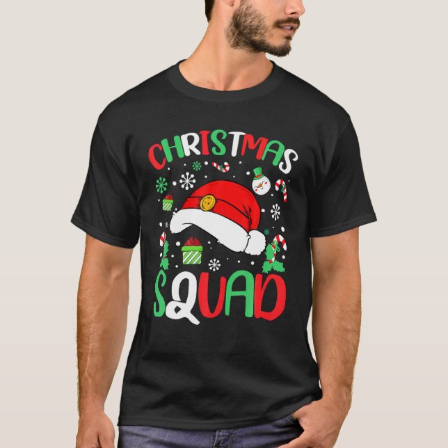Camiseta Navidades de coincidencia de grupo de familia navi (Anverso)