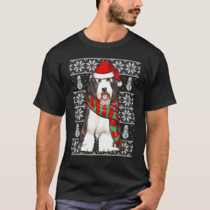 Camiseta Navidades de Collie Ugly de Santa Hat Xmas con bar