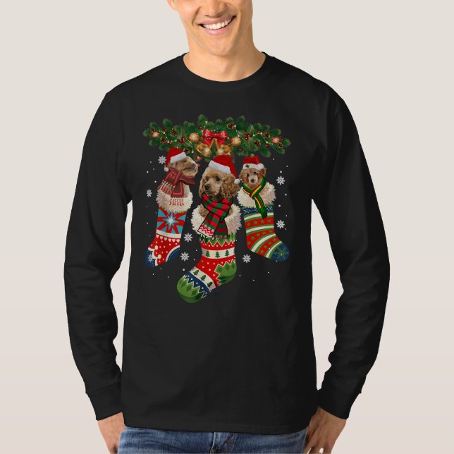 Camiseta Navidades De Combustible En Regalo De Sock Dog San (Anverso)