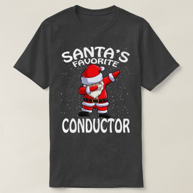 Camiseta Navidades de Conductor Favoritos de Santas (Diseño del anverso)