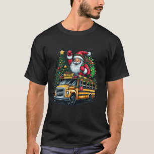 Camiseta Navidades de conductores de autobús escolar de San