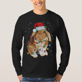 Camiseta Navidades de conejo conejo alumbran Navidad divert