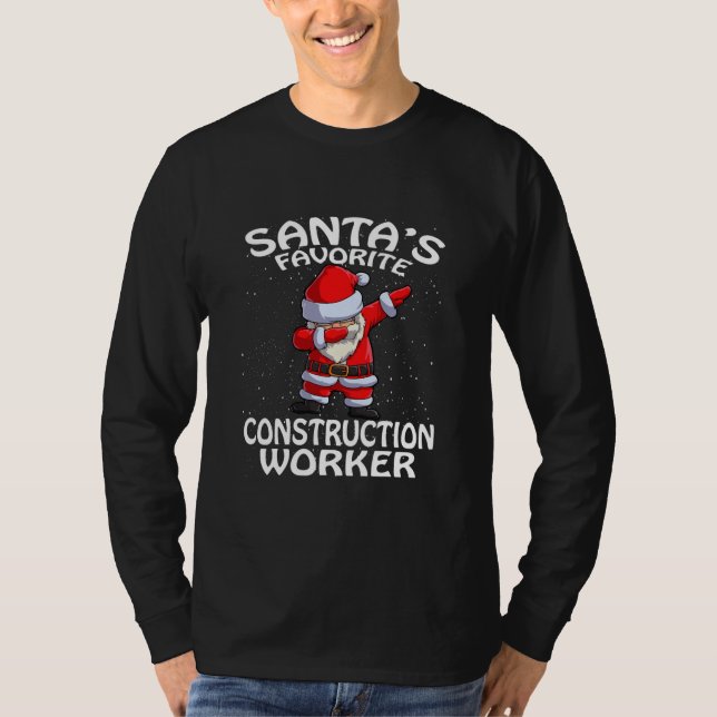 Camiseta Navidades de constructores favoritos de Santa Clau (Anverso)