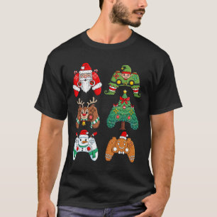 Camiseta Navidades de control de juegos de Santa Elf se bur