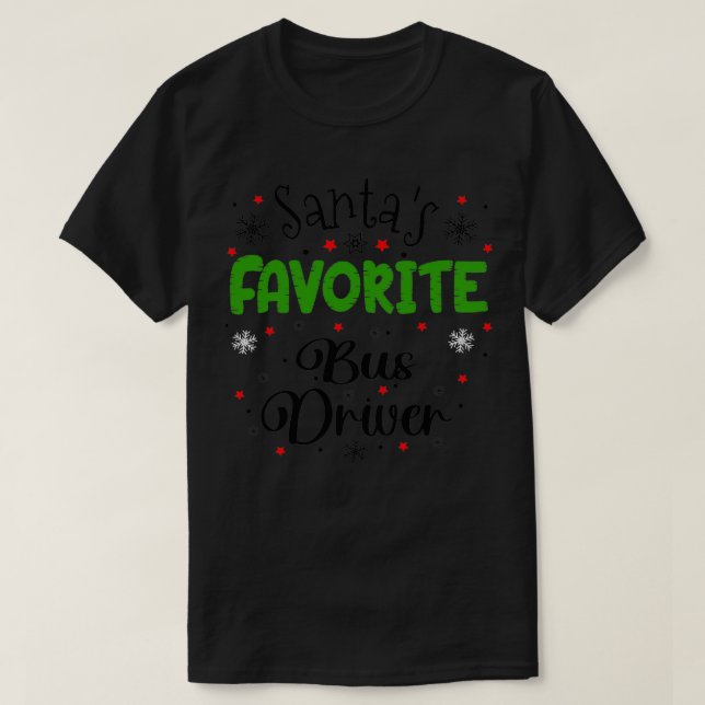 Camiseta Navidades de controladores de bus favoritos de San (Diseño del anverso)