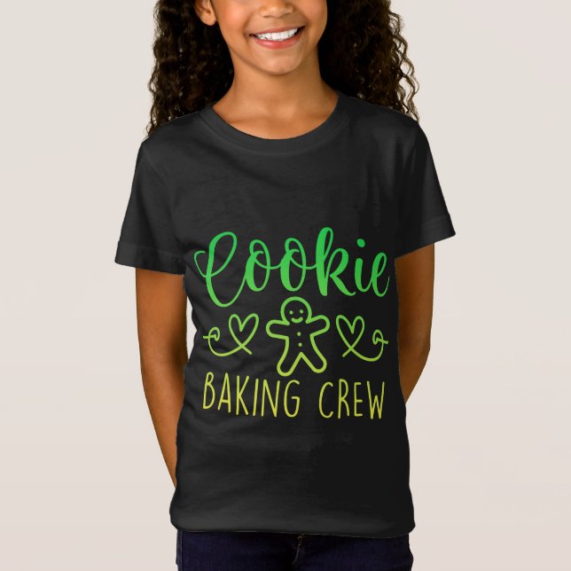 Camiseta Navidades de Cookie Baking Crew Familia navideña W (Anverso)