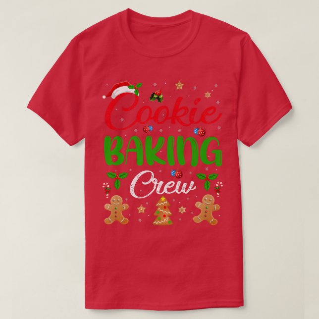 Camiseta Navidades de Cookie Baking Crew Gingerbread (Diseño del anverso)
