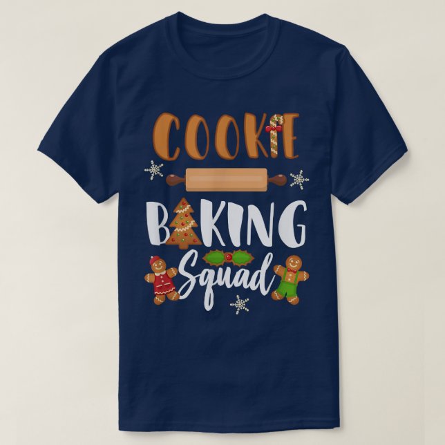 Camiseta Navidades de Cookie Baking Squad (Diseño del anverso)