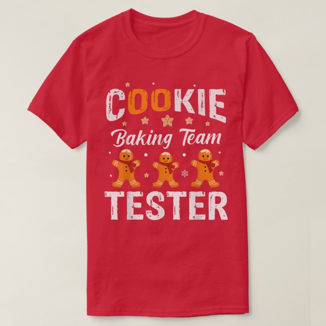 Camiseta Navidades de Cookie Baking Team Tester 1127 (Diseño del anverso)