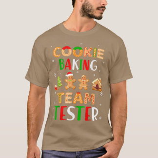 Camiseta Navidades de Cookie Baking Team Tester Gingerbread