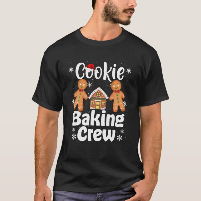 Camiseta Navidades de Cookie Baking Team Tester Gingerbread (Anverso)