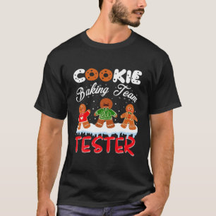 Camiseta Navidades de Cookie Baking Team Tester Gingerbread